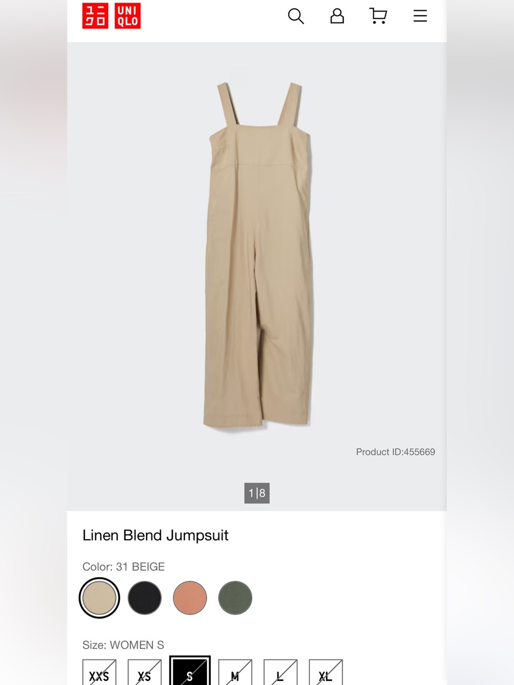 Uniqlo Linen Blend Jumpsuit - Picture 10 of 10